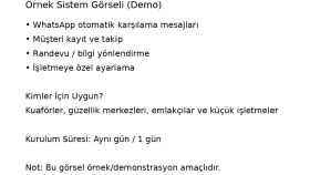 WhatsApp Otomatik Cevap & Müşteri Takip Sistemi