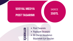 sosyal medya hesaplarınıza post, reklam tasarımları yaparım