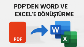 pdf dosyalarınızı Word veya Excel'e dönüştürür ve düzenlerim