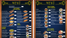 Kenger Restorant Menü Çalışmam