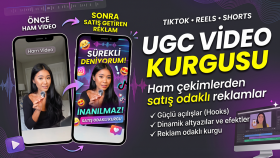 reklamlarınız için satış odaklı UGC videoları hazırlarım