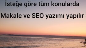 sizin için tamamen özgün makaleler ve web içeriği üretiyorum