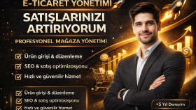 e ticaret sitenizi profesyonel şekilde yönetirim
