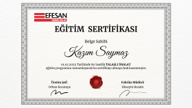 Kurumsal firmalar için Eğitim belgesi / Sertifika tasarımı