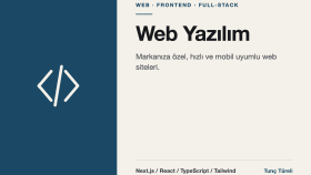 markanıza özel modern web siteleri tasarlarım