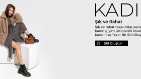 Kadın giyim sitesi için banner