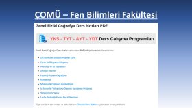 ÇOMÜ – Fen Bilimleri Fakültesi