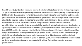 Gelişen Endüstride MOM Ve MES 