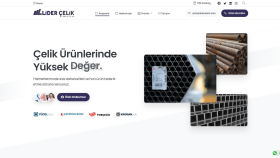 Çelik Endüstrisine Çarpıcı Web Sitesi
