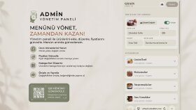 Restoran ve Kafeler İçin Yönetim Panelli QR Menü Sistemi