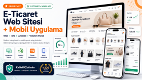 e-ticaret sitenizi ve mobil uygulamanızı geliştiririm