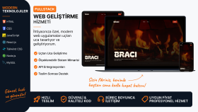 özel web projenizi uçtan uca geliştirebilirim