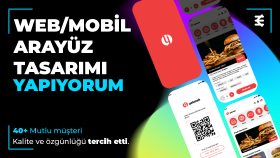 web/mobil uygulama UI/UX tasarımı yapıyorum