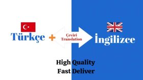 Türkçe-İngilizce çevirilerinizi hızla ve titizlikle yaparım