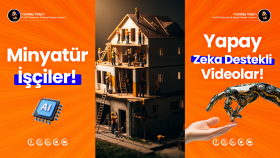 Ai ile tasarlanmış minyatür işçi videoları