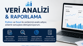 veri analizi ve raporlama konusunda destek sağlarım
