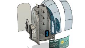 UV light shoe steriliser.