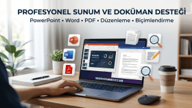 istediğiniz sunumları ve doküman işlerinizi yapabilirim
