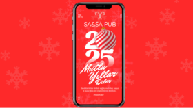Sa&Sa Pub için yapmış olduğum yılbaşı mesajı hikayesi