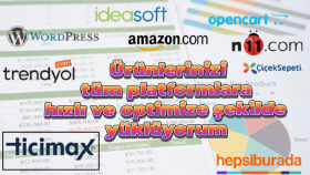 tüm pazaryerlerine ürünlerinizi optimize ederek yüklüyorum