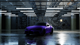 3D Modellediğim TOYOTA SUPRA Animasyon video