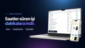 istediğiniz siteden veri çekip Excel'e aktarırım