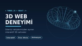 Three.js ile sitenize 3D deneyim ekleyebilirim