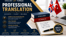 profesyonel İngilizce-Türkçe çeviri hizmeti veriyorum