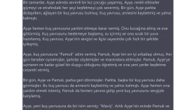 Çocuklar için hikaye metni