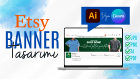 etsy veya diğer mağazalarınız için banner yapabilirim