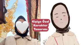kişiye özel karakter çizimi yapıyorum