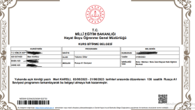 A1 Rusça belgesi