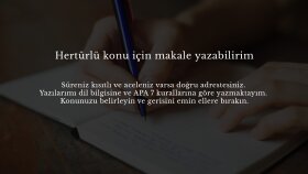 içerik ve makale yazarım
