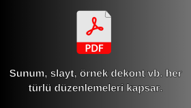 her türlü PDF dosyalarını düzenleyip / değiştirebilirim
