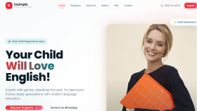 React ile Modern İngilizce Kursu Web Sitesi