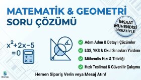 matematik ve geometri sorularınızı çözebilirim
