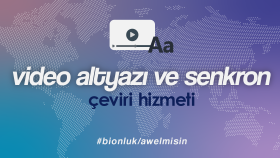 Video senkronizasyonu ve altyazı çevirmenliği yapıyorum