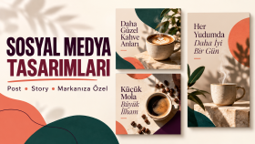 markanız için Instagram post ve story tasarımları yaparım