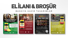 el ilanı, broşür, poster tasarlıyorum