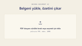 Nexora Document AI — PDF Belge Analiz Sistemi