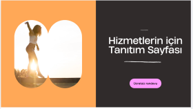 hizmetiniz için profesyonel tanıtım sayfası yapabilirim