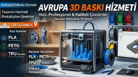 3D baskı Hizmeti Sunuyorum Ve Tasarım Tasarlıyorum