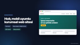 WordPress ile anahtar teslim kurumsal web sitesi kurarım