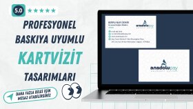 baskıya uyumlu  kartvizit tasarımı yapabilirim