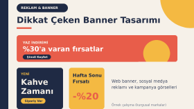 Web Sitesi, Sosyal Medya ve Reklam Banner Tasarımı