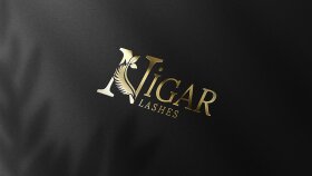 NİGAR kirpik uzmanı için hazırladığımız logo