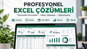 profesyonel ve otomatik Excel dosyaları hazırlarım