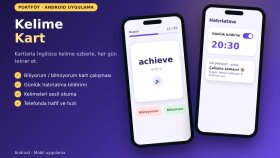KelimeKart - İngilizce Kelime Ezberleme Android Uygulaması