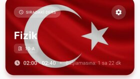 zamanlayıcılı ders programı 