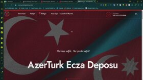 AzerTurk Pharma Web Design